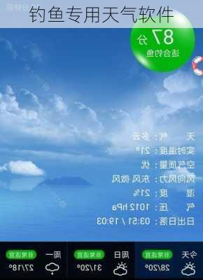 钓鱼专用天气软件-第2张图片-欧景旅游网