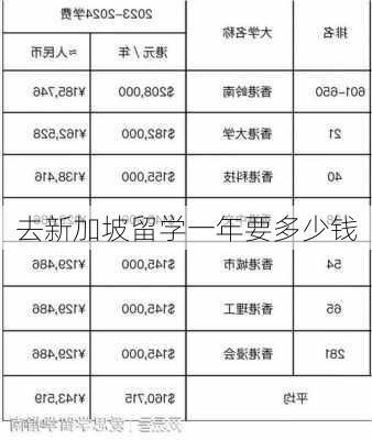 去新加坡留学一年要多少钱-第2张图片-欧景旅游网