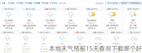 本地天气预报15天查询下载哪个好-第2张图片-欧景旅游网