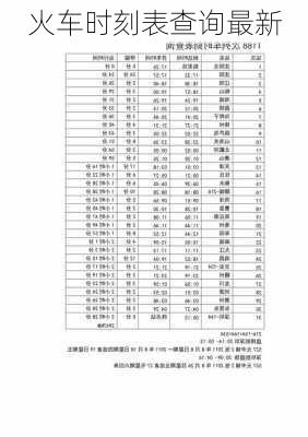 火车时刻表查询最新-第2张图片-欧景旅游网