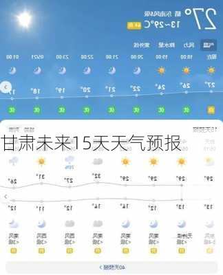 甘肃未来15天天气预报-第2张图片-欧景旅游网